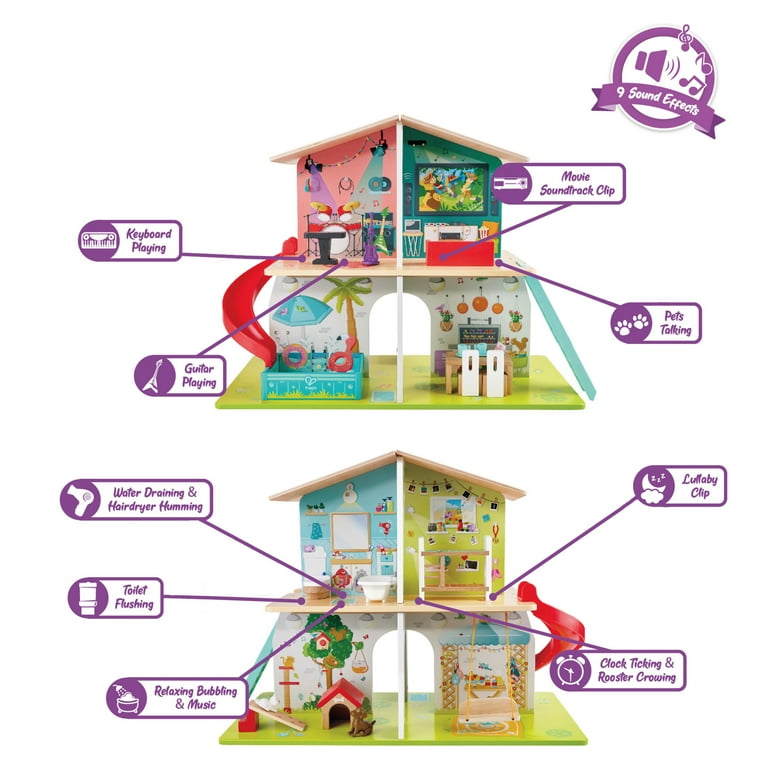 Hape wooden clearance dollhouse