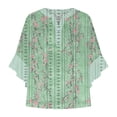 thumbnail image 5 of Blouses for women dressy casual Polyester Soft Clothing M Green womens blouses, 5 of 5