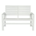 thumbnail image 5 of Shineco 4224WT Contemporary Bench, White, 5 of 7