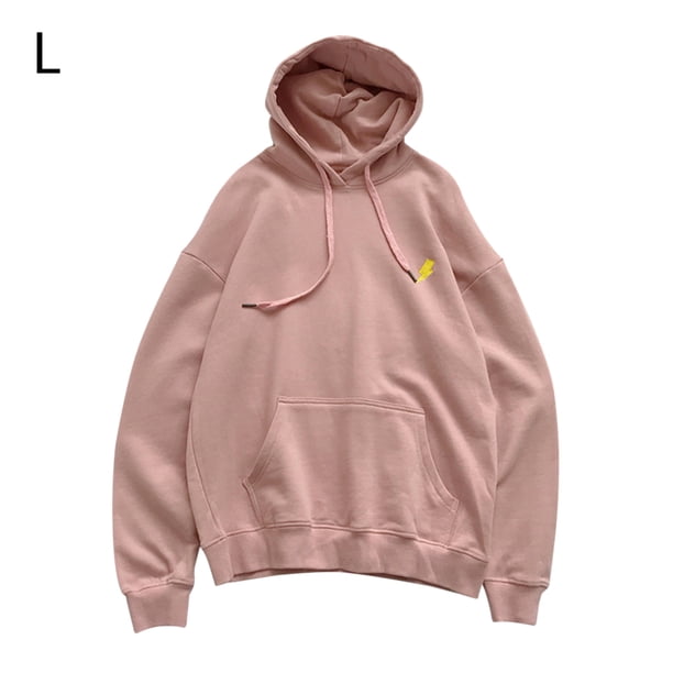 Sudadera con capucha de primavera con estampado de hombres y mujeres, suéter con capucha, abrigo, top de pareja, rosa, L Vogacara AP001403-09B