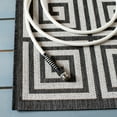 thumbnail image 3 of SAFAVIEH Beach House Johan Geometric Indoor/Outdoor Runner Rug, Light Grey/Charcoal, 2'2" x 6', 3 of 8