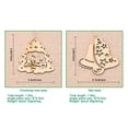 thumbnail image 4 of Vikakiooze 2022 Christmas Ornaments Pendant Wooden Bells Christmas Tree Hanging String Christmas Decorations, 4 of 6