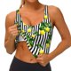 thumbnail image 3 of Fotbe Lemons on Striped Sujetador Deportivo Largo sin Aros para Mujer con Almohadillas y Soporte Medio, Transpirable y Absorbente, Camiseta Tipo Chaleco o Tank Top-XX-Large, 3 of 8