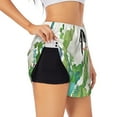 thumbnail image 2 of Haiem Cartoon Cactus Women's 2 in 1 Running Shorts - Lightweight Athletic Workout Gym Yoga Breathable Sports Shorts Liner with Phone Pockets-XX-Large, 2 of 9