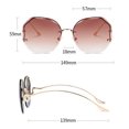thumbnail image 2 of Gafas de sol degradadas gafas de sol de flores de mariposa gafas de sol de tendencia de moda, hechas de metal, 2 of 5