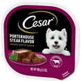 thumbnail image 3 of ( 2 Pack ) Cesar Classic Loaf in Sauce Porterhouse Steak Wet Dog Food, 3.5 oz Tray, 3 of 6