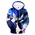 thumbnail image 3 of Sudadera con capucha de moda informal cómoda con impresión 3D de anime Sonic Advance para niños de 4 a 12 años, sudadera con capucha fina de moda para niños, 3 of 5