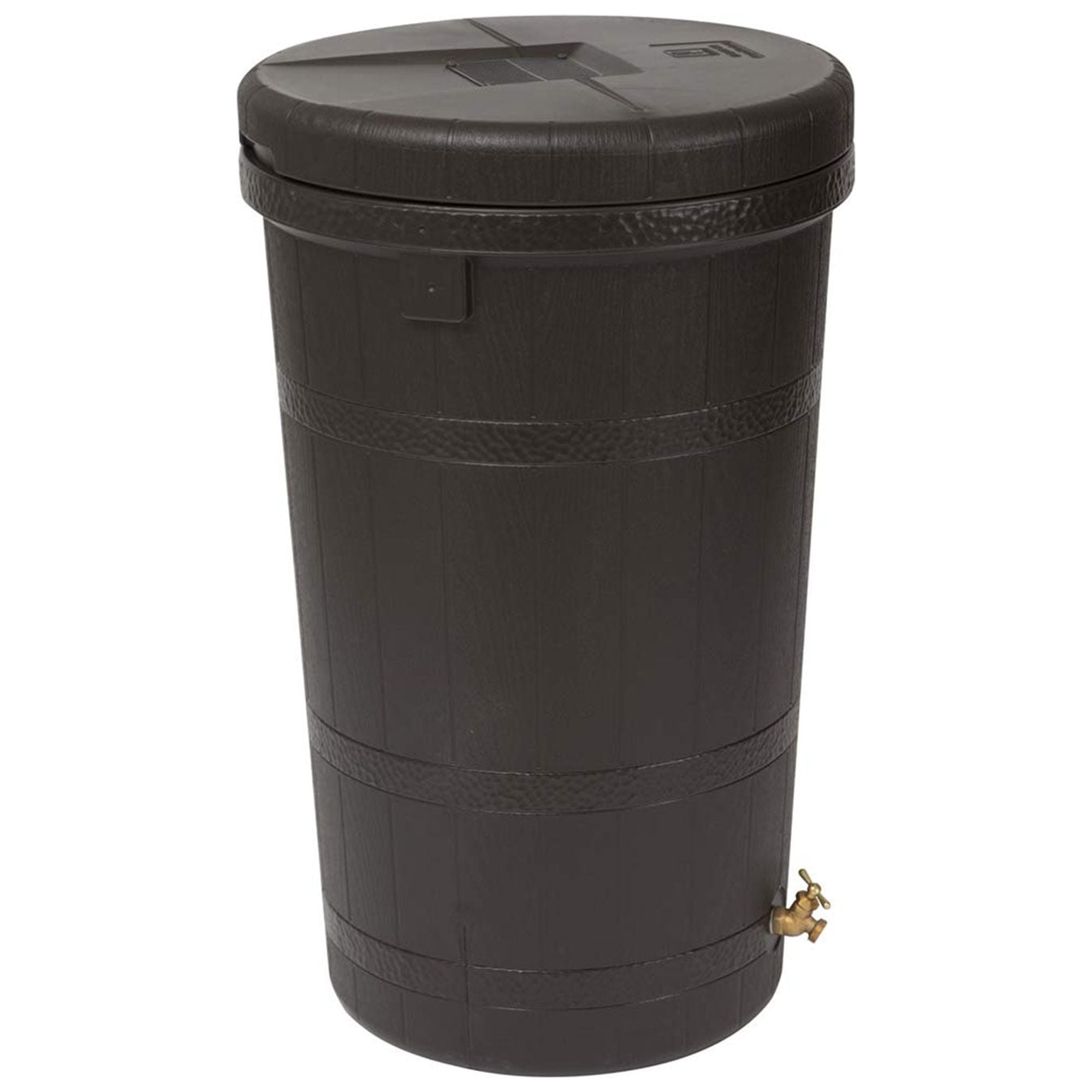 Good Ideas Aspen ECO 50 Gallon Rain Barrel Rain Collector Saver w/ Brass Spigot