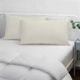 thumbnail image 4 of Cream Solid Color Throw Pillow Covers, Aesthetics Contemporary Luxury Soft Breathable Pillow Cases with Invisible Zipper for Sleeping, Toddler Pillowcases for Couch Bed Sofa Chair 12x20 Inches, 4 of 9