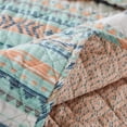 thumbnail image 5 of Barefoot Bungalow Phoenix Southwestern Boho Quilted Throw Blanket, 50 W x 60 L inches, Turquoise, 5 of 8