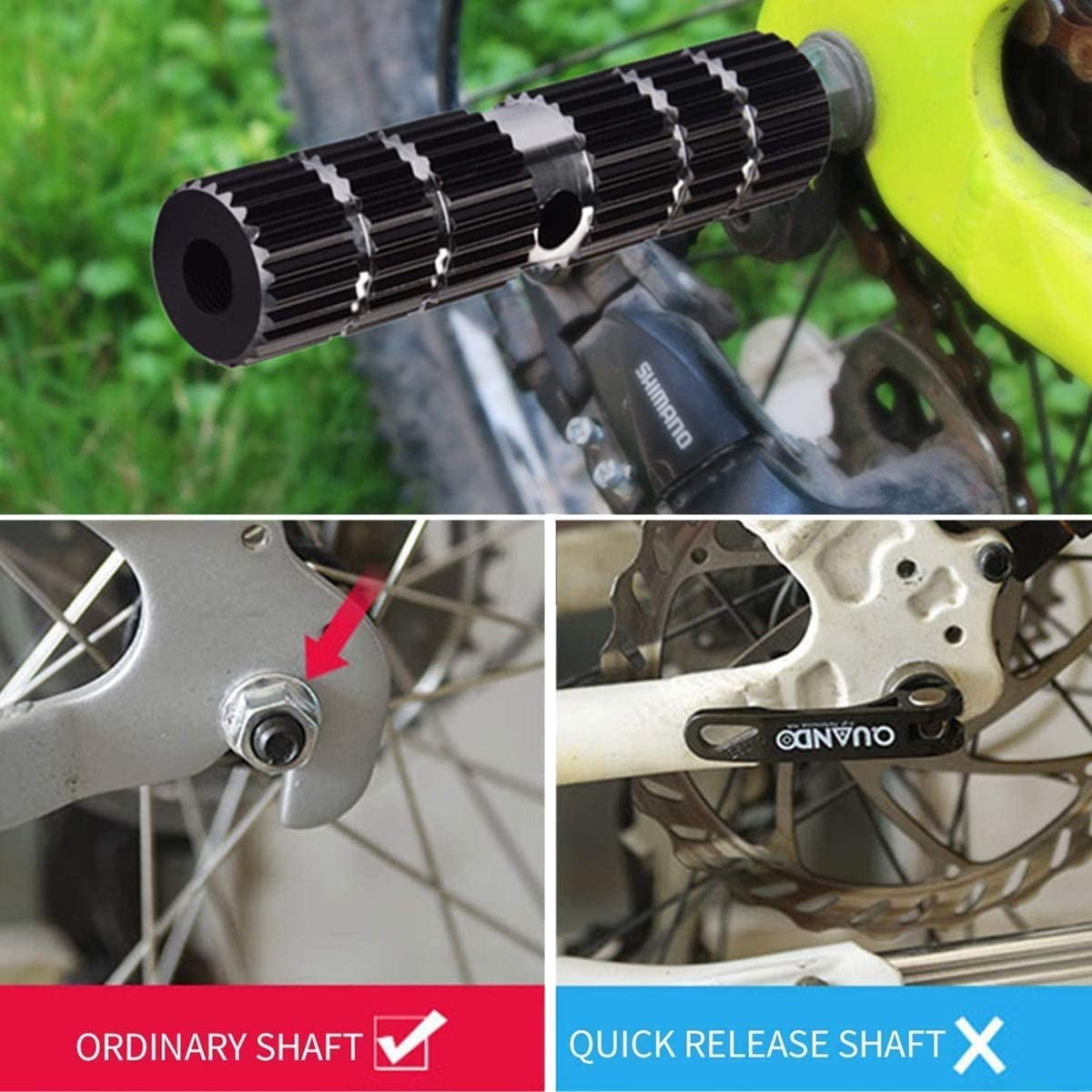 Pédales De Vélo Pliables Avec Bandes Réfléchissantes En Alliage D'Aluminium Pédales Pliables