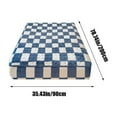 thumbnail image 4 of KOYPTL Blue Flannel Velvet Warm Thicken Fitted Bedding Sheet,Soft Deep Pocket Mattress Protector Cover for Bed Couch,Checkerboard Elastic Sheet for Men Women Hotels Dormitory Hospitals (35X79In), 4 of 6