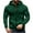 Dark Green, variant on LUOGENLI Hoodies for Men Carhartt Dark Blue Men's Zip up Hoodie Casual Loose Fit Pullover Sweatshirt with Raglan Sleeves for Autumn Winter Comfort Hoodies for Men Pack of 3 Blue Size S