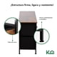 thumbnail image 4 of Cómoda Cajonera con 5 Cajones de Tela Estructura de Acero y Tablero de Madera 100x30x54 cm cafe, 4 of 8