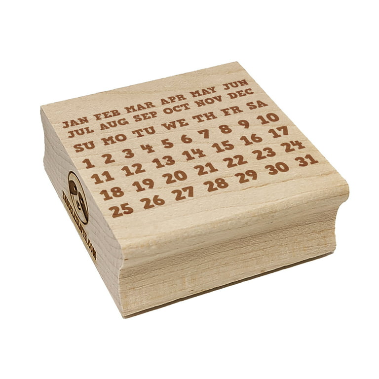 Calendar Wooden Stamps