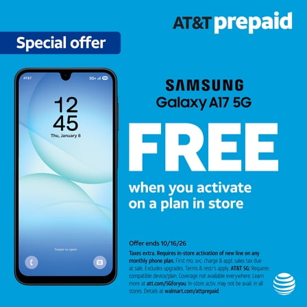 AT&T PREPAID GOPHONE WITH UNLIMITED TALK, TEXT&DATA USAGE (BLACK ...