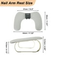 thumbnail image 5 of Unique Bargains Nail Arm Rest with 360° Rotating Phone Holder U Shaped Manicure Hand Rest Detachable Arm Rest for Nail Tech for Salons or Home Use Gray, 5 of 7
