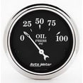 thumbnail image 2 of AUTO METER 1727 2IN OIL PRESS, 0-100 PSI, OLD TYME BLACK, 2 of 4