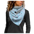 thumbnail image 4 of Bufanda para mujer Invierno Cálido Bufandas Acogedor Ligero Estampado gráfico Botón Manta Urdimbres Chales Fridja nalpqowj2855, 4 of 5