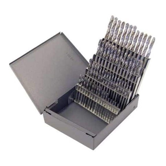 Chicago-Latrobe Screw Machine Drill Bit Set,60pc,HSS 69902