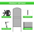 thumbnail image 3 of Decorative Garden Fence 10 Pack, 37.5in(H) x 10.8ft(L) Animal Barrier Rustproof Metal Fencing for Yard Dog Rabbit Wire Edging, 3 of 6