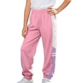 thumbnail image 3 of PIWHJQK Boys Girls Long Pants Workout Sweatpants Kids Color Jogger Pants Casual Sporty Elastic Waist Lightweight Long Pants, 3 of 8