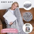 thumbnail image 3 of Manta portátil Super Blanky gris claro para mujeres y hombres, 3 of 8