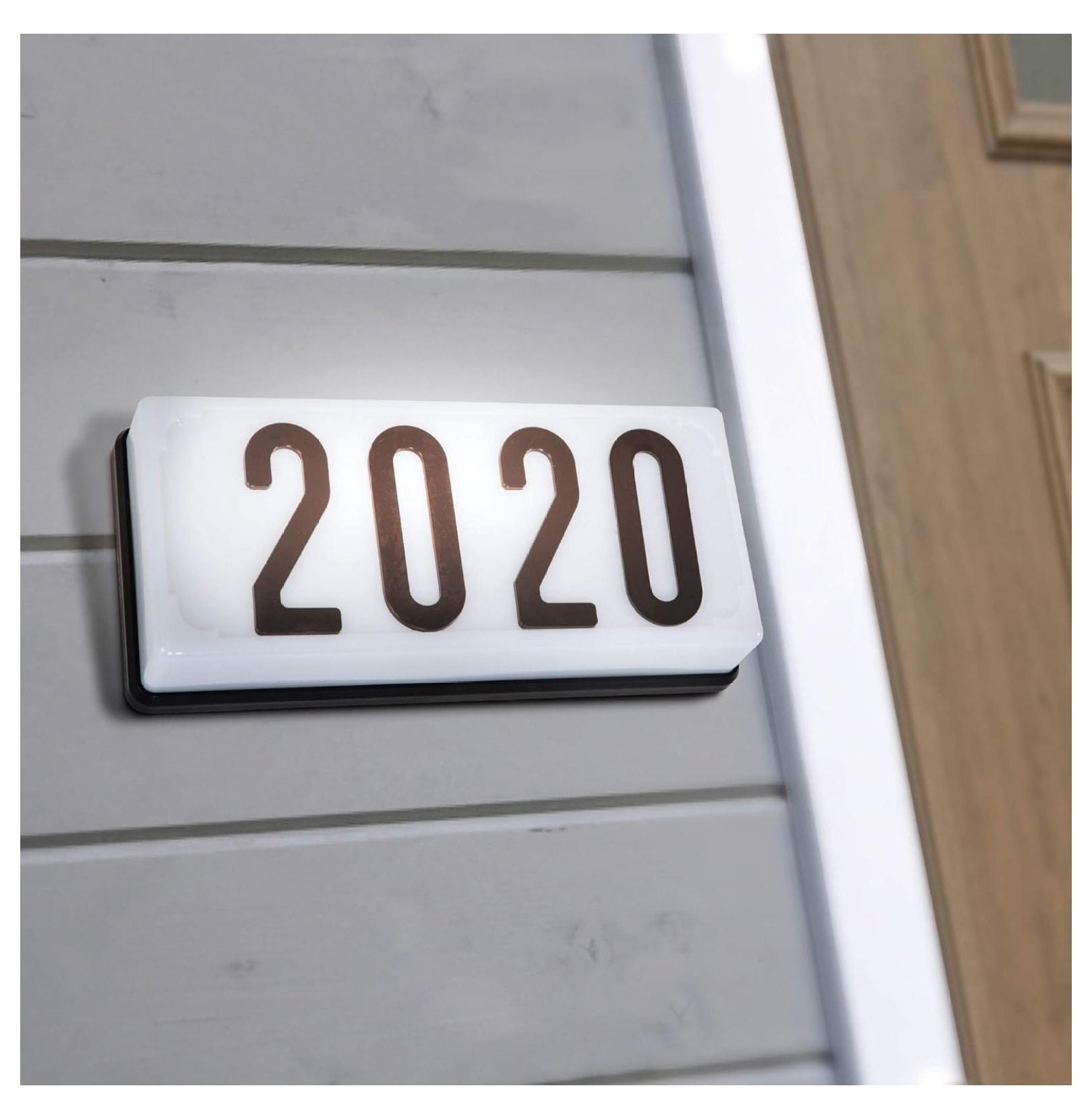 AL000 11.5-Inch Low Voltage Address Light White Frame With Black Numbers