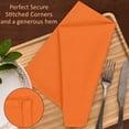 thumbnail image 7 of Ruvanti Cloth Napkins Set of 6, 18x18 Inches Napkins Cloth Washable, Soft, Durable, Absorbent, Cotton Blend. Table Dinner Napkins Cloth for Thanksgiving, Halloween Dinners Parties - Orange/Fall, 7 of 7