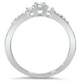 thumbnail image 4 of Pompeii 1/3ct Three Stone Round Diamond Engagement Ring 14K White Gold (H,I1), 4 of 5