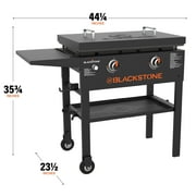 Blackstone Original Outdoor Griddle, 28 Inch 2-Burner Flat Top Grill with Hard Cover, Black