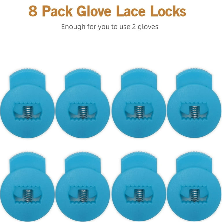 48 Pcs Baseball Glove Locks, Glove Locks for Softball, Single Holed Drawstring Locks End Spring String Stopper Suit for Drawstrings Bags Clothing
