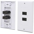 thumbnail image 1 of KUNOVA (TM) HDMI Wall Plate with Gold-Plated High Speed HDMI Port (Ethernet Compatible) (Dual), 1 of 2