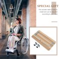 thumbnail image 2 of Weiweiguan Accessoire de Fauteuil Roulant 1 Pce Table à Manger en Bois pour Divers Fauteuils Roulants, 2 of 7