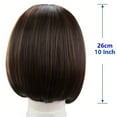 ”10”” Chic Straight Bob Wig for Women Easy Wear Headband NoLace