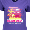 thumbnail image 4 of Inktastic Beach Week Puerto Vallarta Mexico with Palm Trees Women's V-Neck T-Shirt, 4 of 5