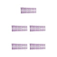 thumbnail image 2 of Justharion Coffin Nail Set Glossy Classic French Style Scratch Resistant Artificial Press-on Fingernails Manicure Stickers Type 10 5Set, 2 of 6