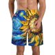 thumbnail image 1 of Fotbe vintage Starry Sunflower Trajes de Baño Estampados para Hombre, Shorts de Verano de Secado Rápido, Ropa de Playa, Bañadores-XX-Large, 1 of 6