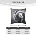 thumbnail image 4 of Fotbe Heart Illustration Pattern Velvet Decorative Throw Pillow Covers with Elegant Piping, Soft Plush Cushion Cover for Sofa, Bed, Car, Office-16"x16", 4 of 8