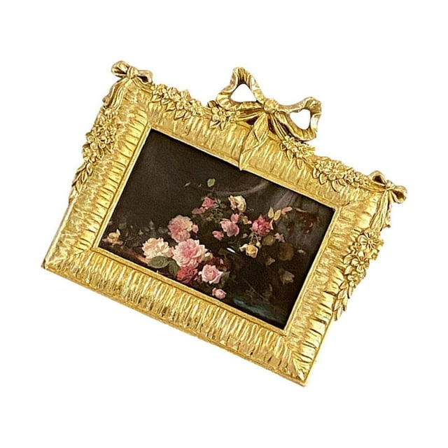 Photo Frame Picture Holder Home Decor Embossed Rectangle for Crafts Rustic Gift Wedding