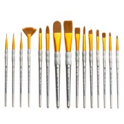 Crafter's Choice Brown Taklon Brush Value Set-15/Pkg