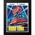 thumbnail image 2 of Retrobot 12x14 Black Modern Framed Museum Art Print Titled - Robo Tank, 2 of 5