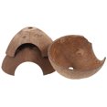 thumbnail image 1 of Shisuyan Reptile Hiding Hut Reptile Hideouts Coconut-shell Reptiles Natural Environment 3Pcs, 1 of 8