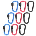 thumbnail image 3 of Filfeel D‑Shape Buckle, Durable High Hardness Aluminium Alloy Carabiner, Portable Fire Rescue For Outdoor Climbing Engineering Protection, 3 of 8