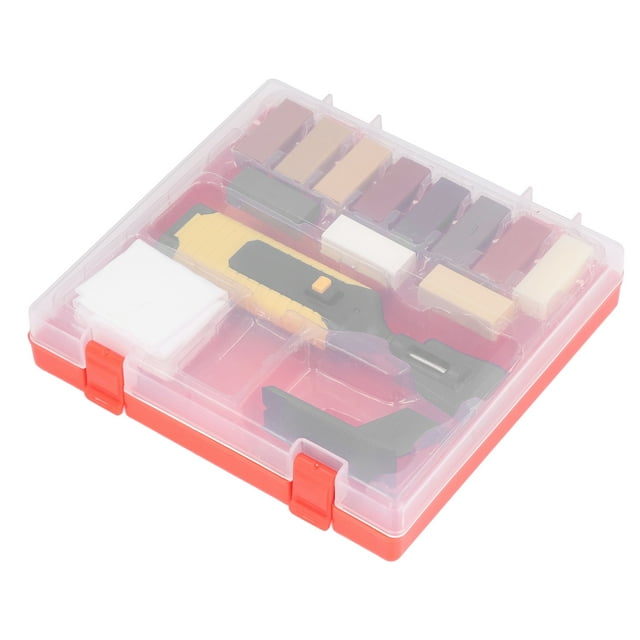 Kit De Reparación De Pisos De Madera, Herramientas De Reparación De Grietas De Muebles De Fuerte Adherencia Con Caja De Almacenamiento Para Entusiastas Del Bricolaje Para