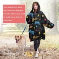 thumbnail image 4 of Wearable Oversized Blanket,Blue Controllers Games Icons Black Pattern Wearable Blanket Hoodie for Adults,Cozy Hooded Blankets with Super Pockets,Super Warm Fuzzy Pullover for Women & Men, 4 of 6