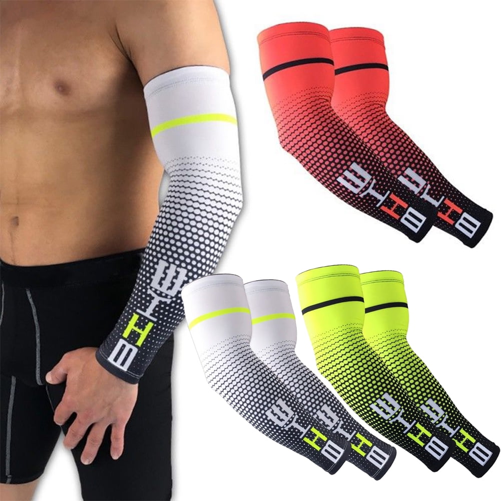1Pair Arm Sleeves Cover UV Protection Outdoor Sports Ice Silk Breathable Healthy 
