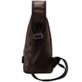 thumbnail image 2 of Mochila Cruzada de Cuero (Café) Bluelander Mochila Cruzada de Cuero, 2 of 4