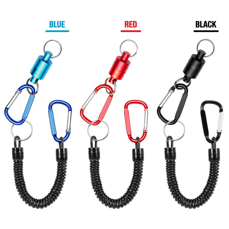 MIXFEER Fly Fishing Magnetic Net Release Holder Fishing Lanyard Magnetic  Keeper Magnet Clip Landing Net Connector 
