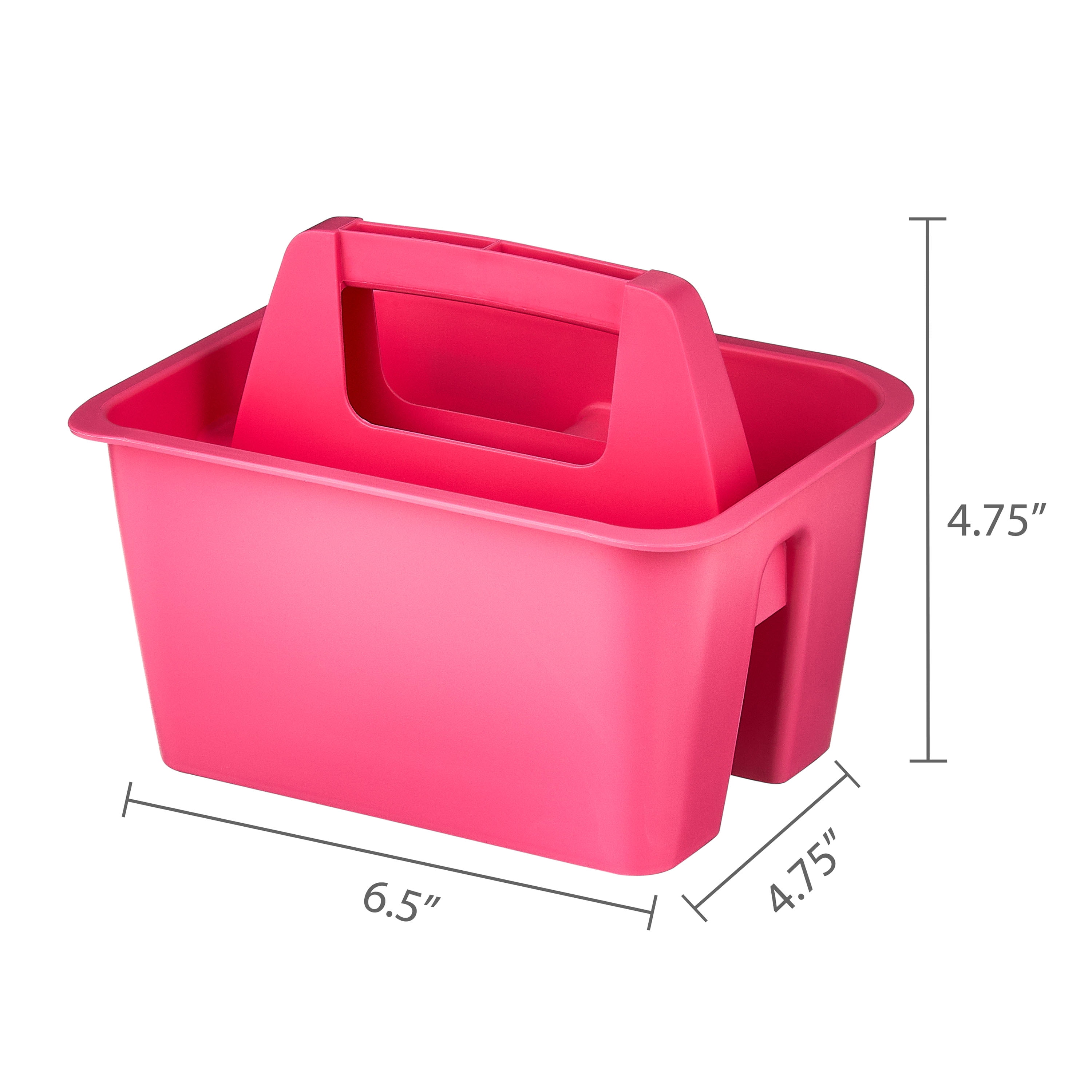 Pen+Gear Mini Plastic Craft and Hobby Organizer Caddy, Coral Passion, 1-Pack